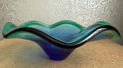 Murano crystal blue - , bowl