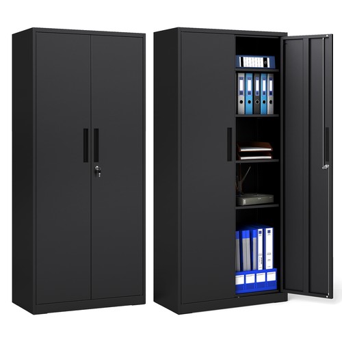 Costway metal storage cabinet - metal,