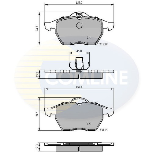 Brake pads set for opel - brake,