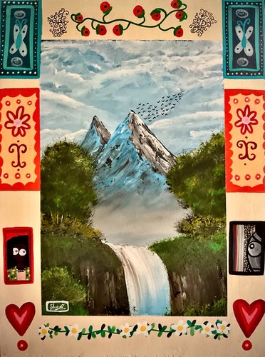 Acrylic original landscape - acrylic,