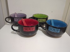 Soup Bowls with Handles (4