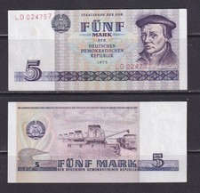EAST GERMANY - 1975 5 Marks
