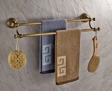 Antique Brass Double Towel Bar