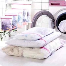 3x Zipped Laundry Washing Machine Mesh Net Bra Socks Lingerie Underwear Wash Bag