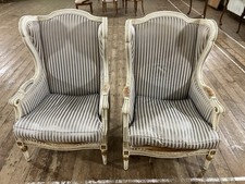 Pair Gustavian Style Bergere