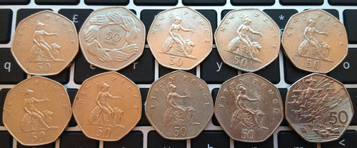 50p fifty pence - fifty,