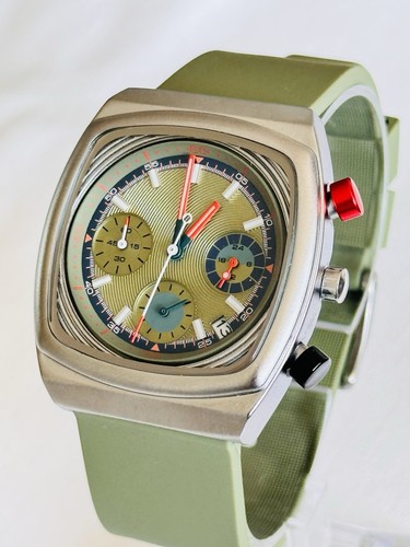 Ciloa retro chronograph green - chronograph,
