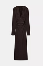 Zara Draped Midi Dress Long