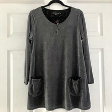 Gudrun Sjoden Grey Velour Long