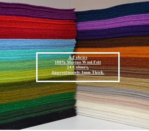 100 merino wool felt - merino, fabric