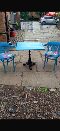 Stunning upcycled pub - pub, table