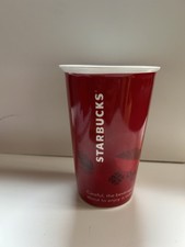 Starbucks 2014 Red Ceramic Insulated Tumbler Mug