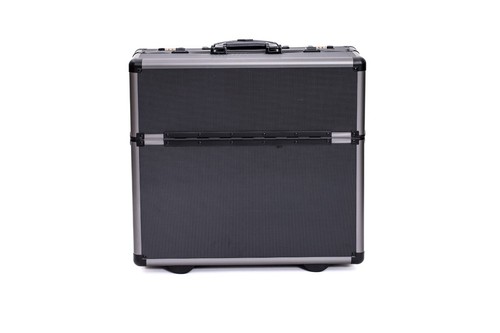 Aluminium black pilot case - black,