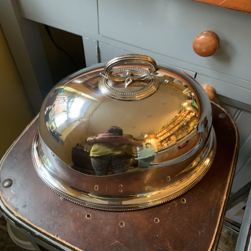 Antique silver plated meat - antique,