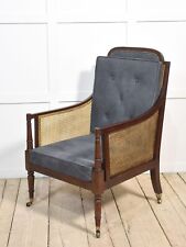 Regency Mahogany Bergere Armchair | 19th Century Elegance