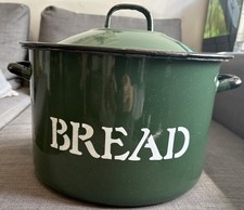 Vintage Green Enamel Large
