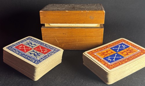 Vintage playing card box - playing,