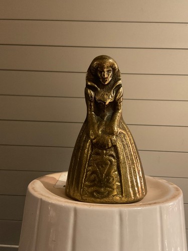 Vintage brass figural bell - vintage,