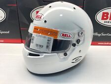 Bell KC7-CMR Go Kart Karting Race Racing Crash Helmet - White - Cadet Junior
