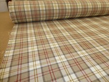 TARTAN CHECK UPHOLSTERY FABRIC