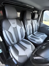 TAILORED SEAT COVERS For VAUXHALL VIVARO B 2014 - 2018 ART. LEATHER