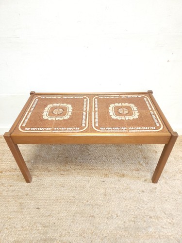Retro coffee table - tile, top