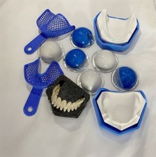 DIY Denture Kit Homemade Custom Dentures Full Set Tooth For Repair Base Dental