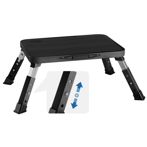 Anti slip folding metal step - anti,