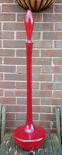 Large red art - large, glass