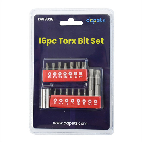 16pc torx bit set - 16pc,