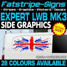 to fit PEUGEOT EXPERT MK3 LWB L2 UNION JACK FLAG GB GRAPHICS STICKERS CAMPERVAN