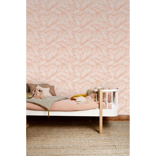 Cute red contour autumn leaves