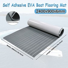 EVA Faux Foam Teak Marine Boat Decking Sheet Flooring Mat Yacht Carpet 240x90cm