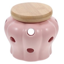  Kitchen Accessories Large Garlic Jar Holder Countertop with Cover