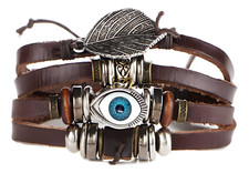 Evil Eye Bracelet Leaf Owl