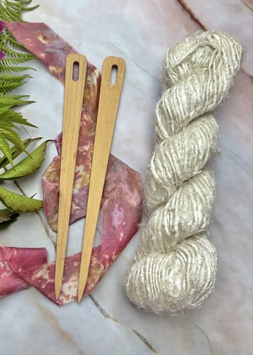 5x100g undyed vegan silk yarn - 5x100g,