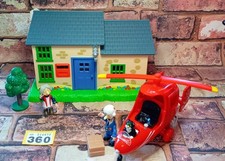 Postman Pat Post Office Pat, Jess & Mrs Goggins Toy Play Set PAT 3 Helecopter 