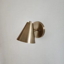 Mid-Century Modern Brass Light