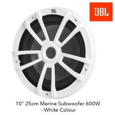 JBL Marine Stage 10 - 10" 25cm Marine Boat Subwoofer 600W - White
