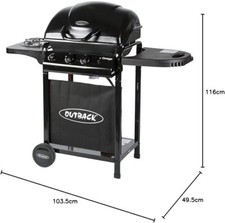 Outback Omega 250 2-Burner Gas BBQ