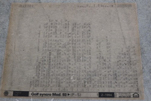 Golf syncro mod - syncro",
