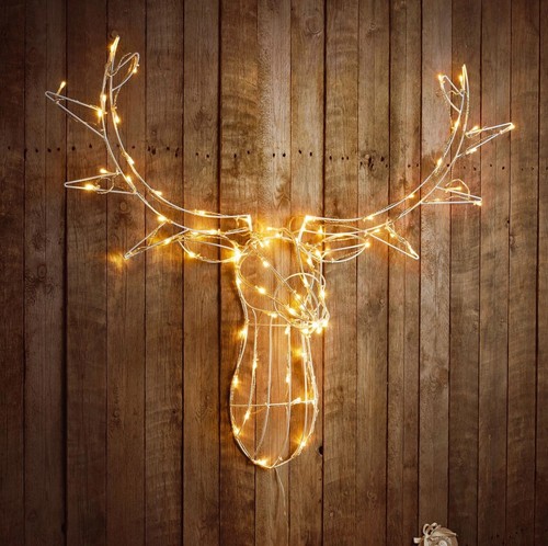 Reindeer stag head led - stag,