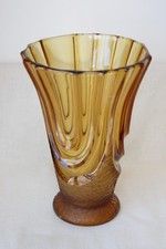 Art Deco Amber Glass 'Luxor'