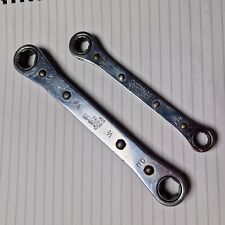 Snap On 1/2"X9/16" + 3/8x 7/16 Ratchet Spanners