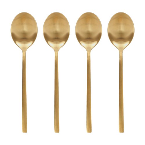 Stainless steel dessert - steel, spoons