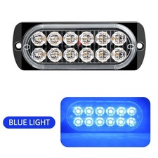 1-2PCS New 12 LED Strobe Light