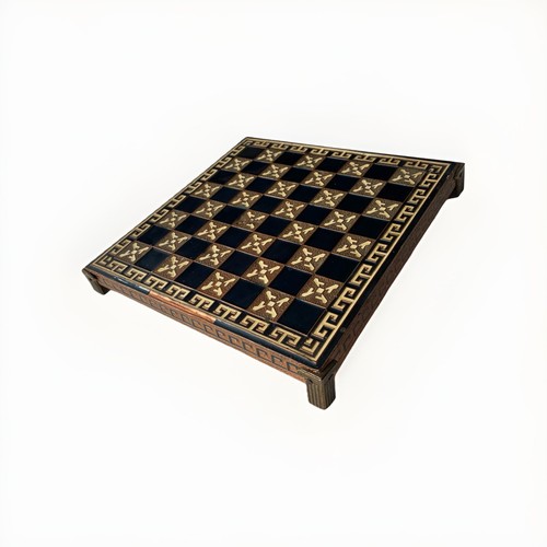 Chess board tray wooden - chess,