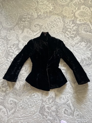 Antique victorian black - black, velvet