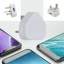 Mains 3 Pin UK Plug 5V 1A USB