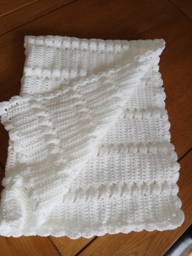 Hand crochet baby shawl - crochet,
